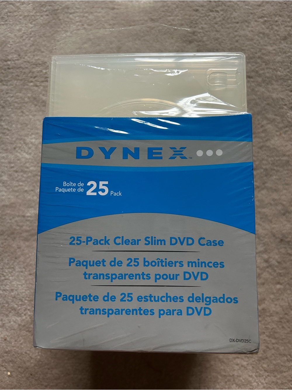 Dynex 22-Pack Clear Slim DVD Cases - Clear Almost Complete